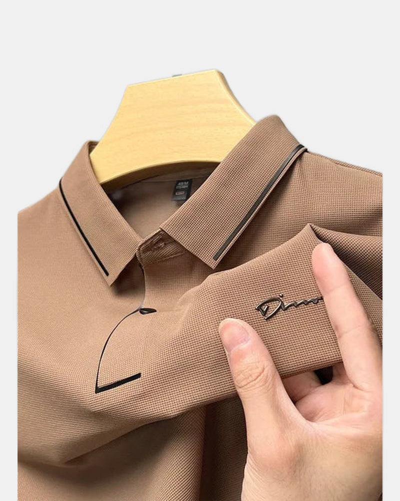 Men's Polo Shirt, Casual in Brown