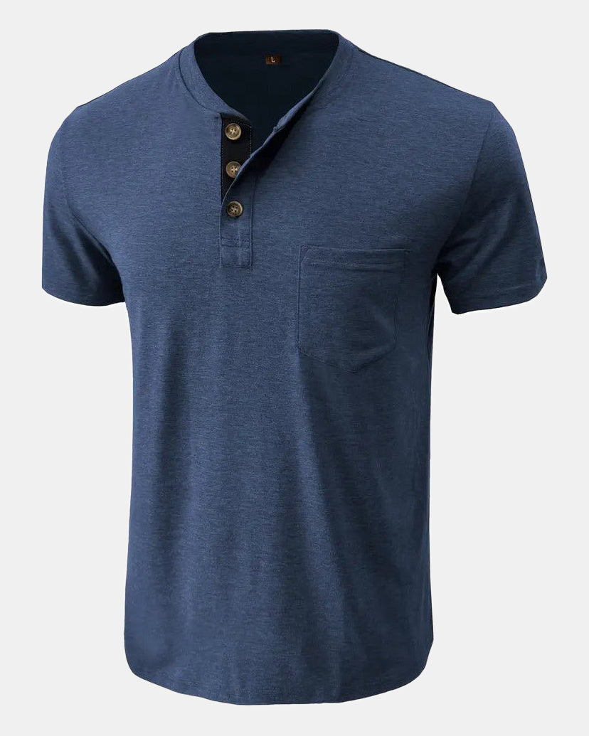 Men's Cotton T-Shirt in Navy