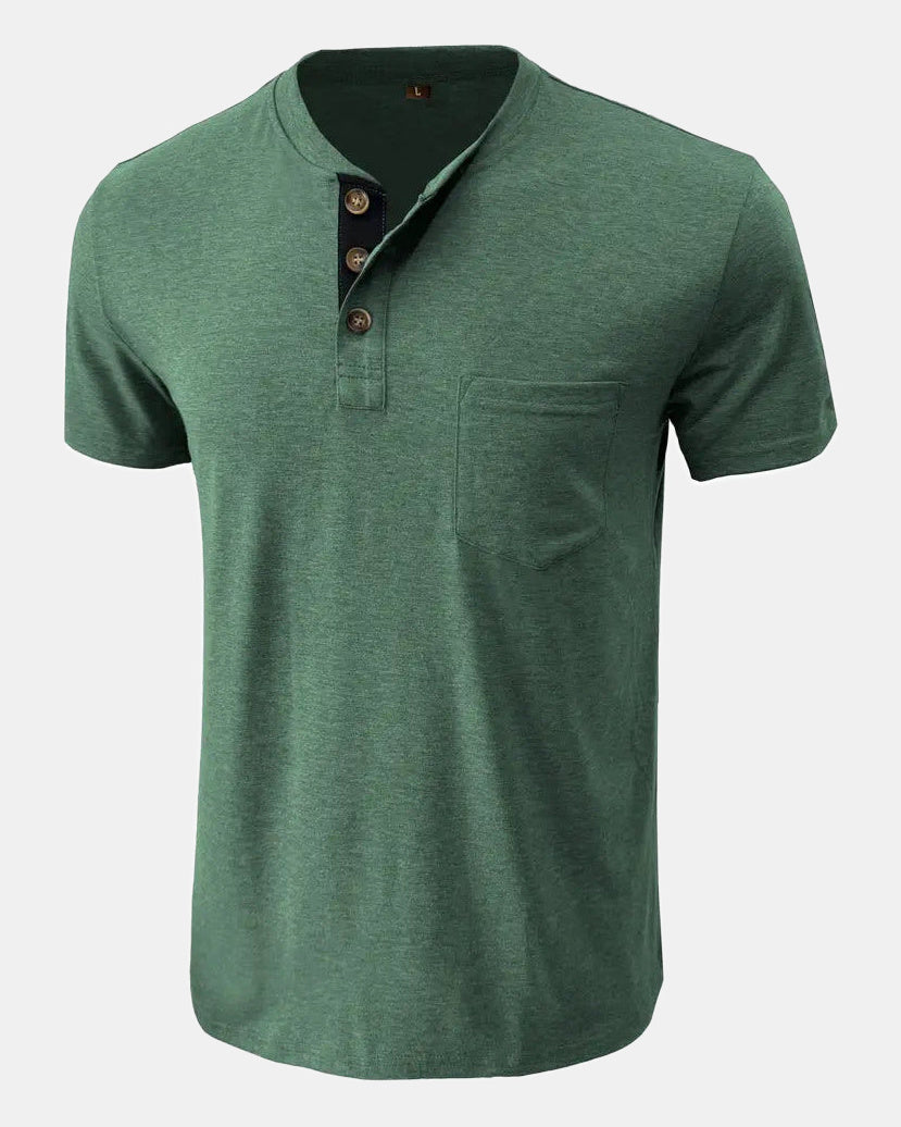 Men's Cotton T-Shirt in Dark Green