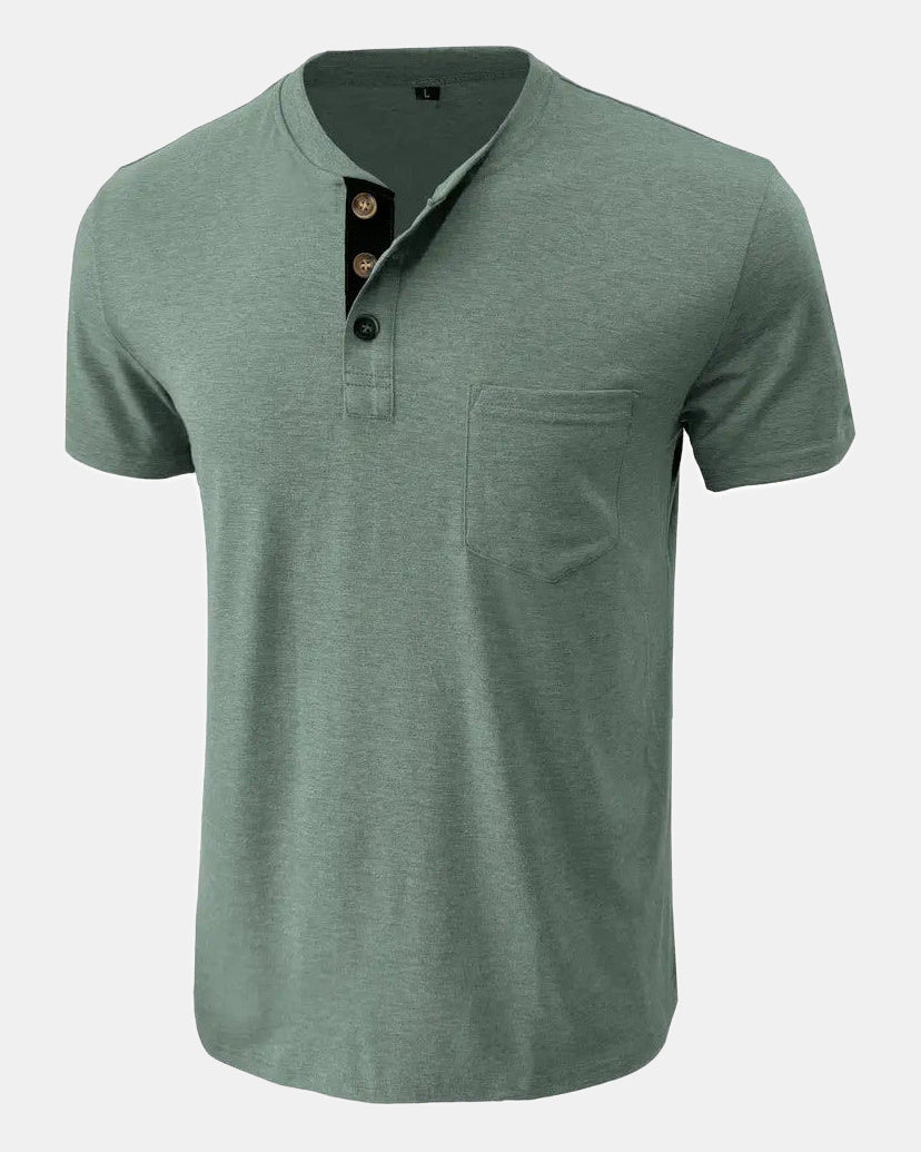 Men's Cotton T-Shirt in Green