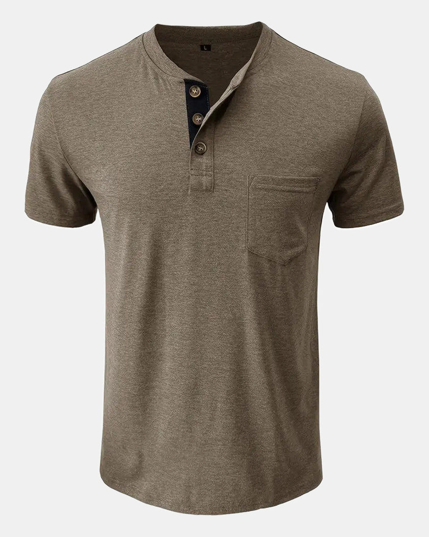Men's Cotton T-Shirt in Khaki