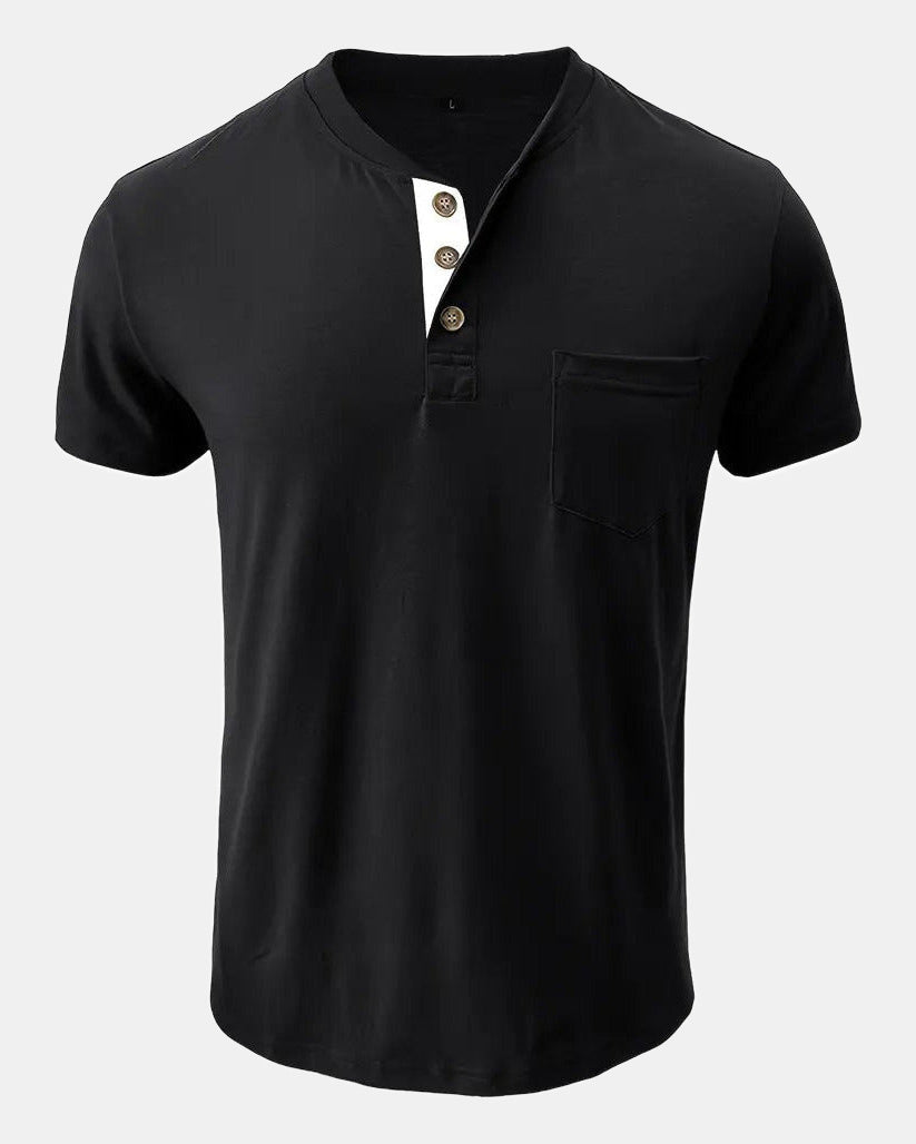 Men's Cotton T-Shirt in Black