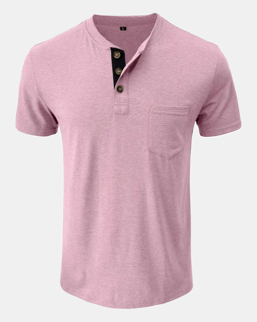 Men's Cotton T-Shirt in Pink