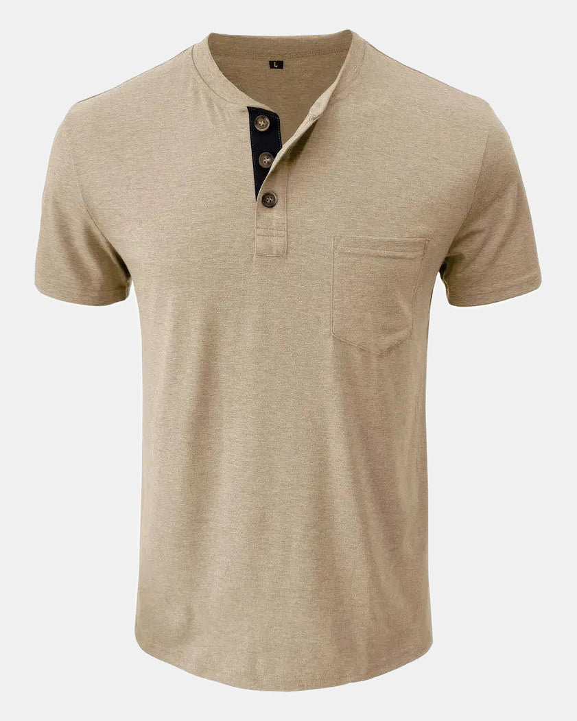 Men's Cotton T-Shirt in Beige