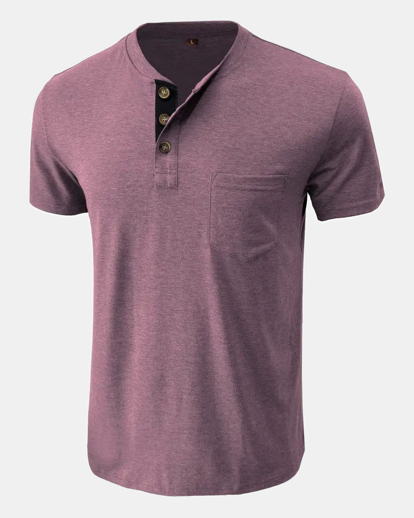 Men's Cotton T-Shirt in Purple