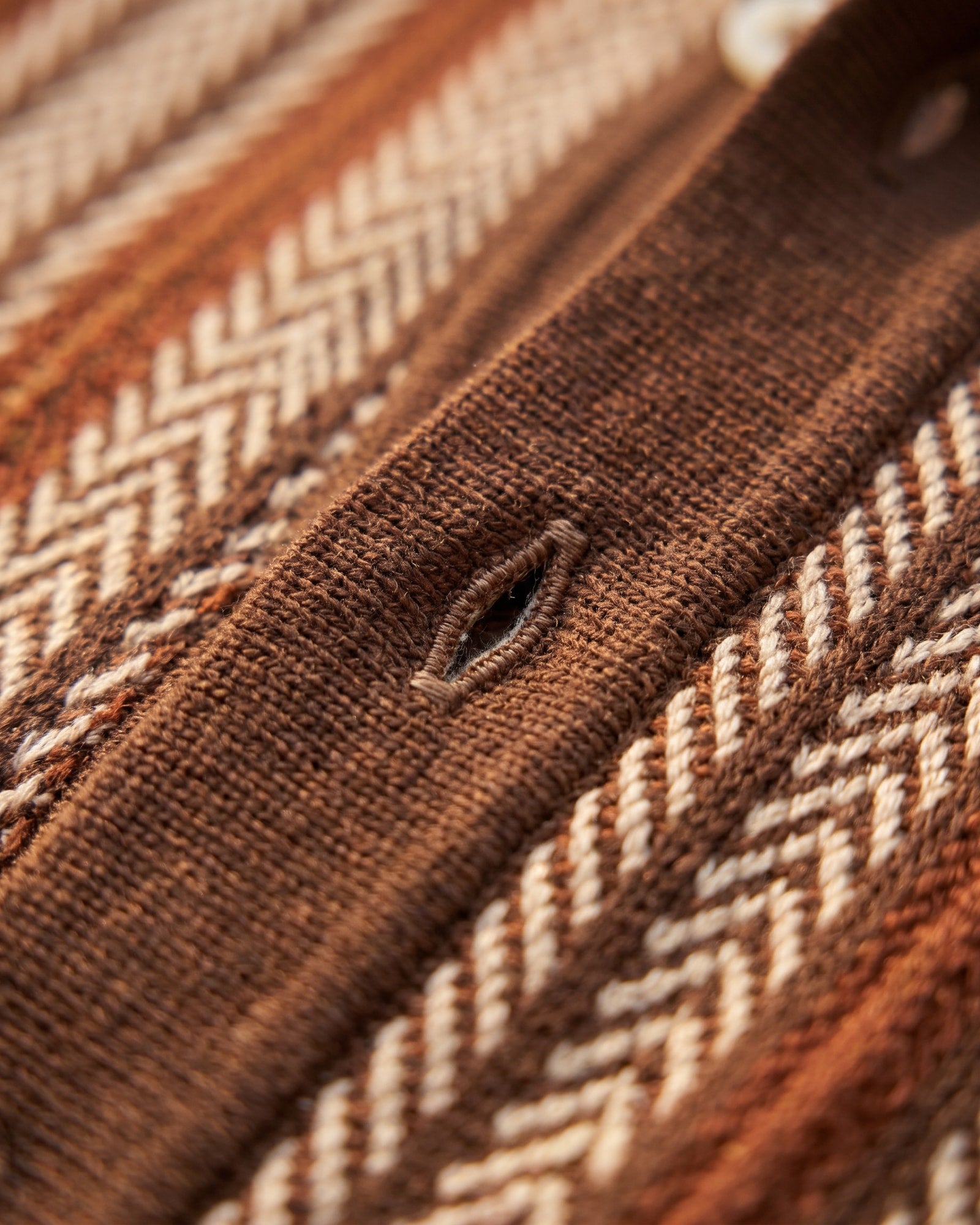 Close-up of the knitted texture of a Cole Jackson shirt