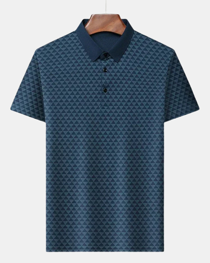 Men's Polo Shirt, Blue and Gray