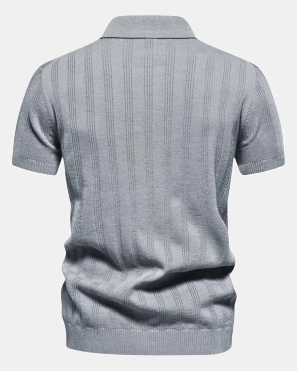 Men's Polo Shirt, Beige and Blue