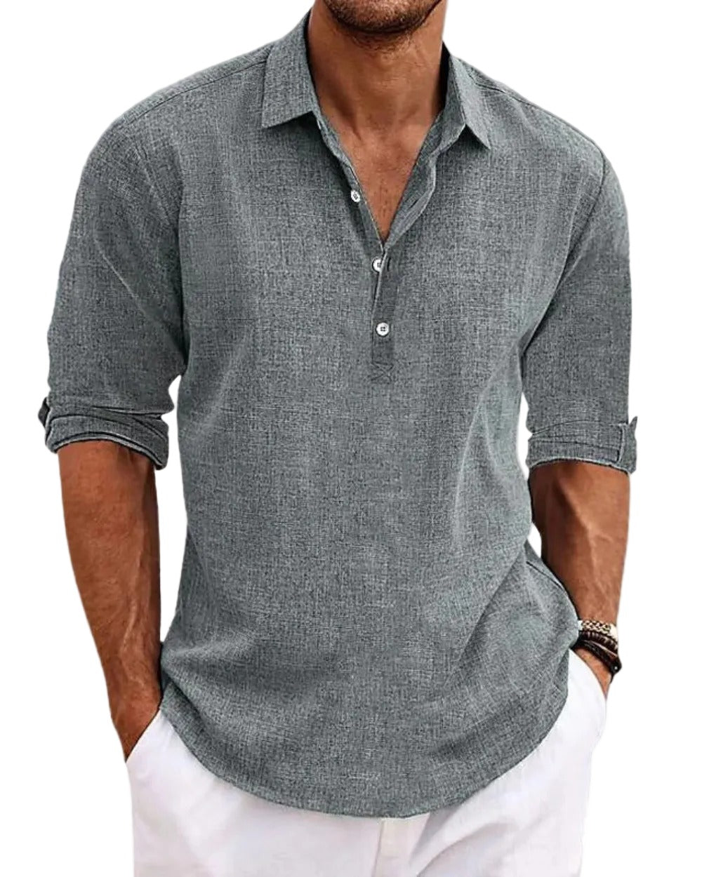 Sabbio Classic Shirt Grey, photo studio