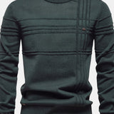 Burkhard Men's Knit Sweater, Plaid