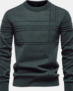 Burkhard Men's Knit Sweater, Plaid