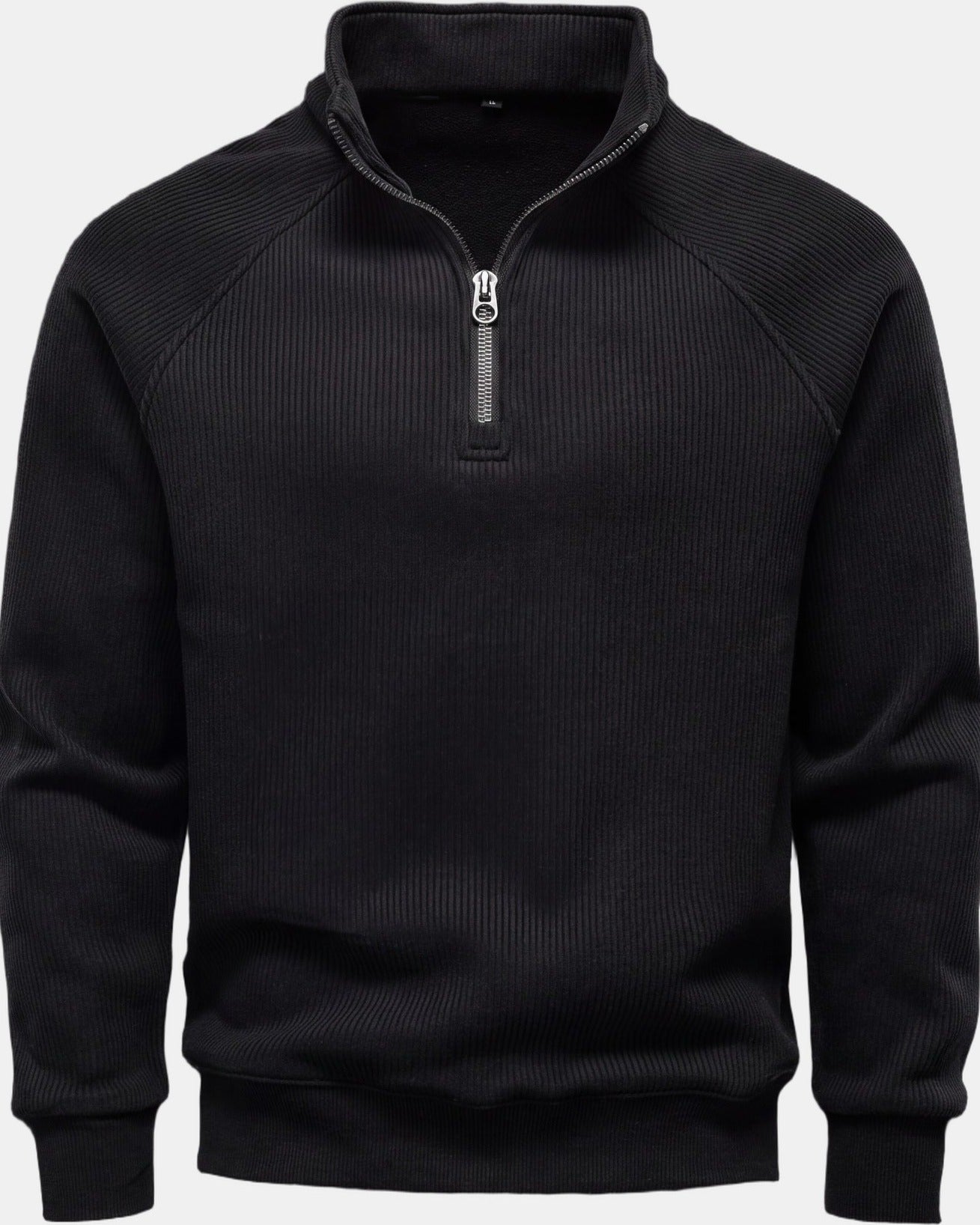 Krause Men's Denim Sweater Thermal Black, photo studio