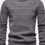 Burkhard Men's Knit Sweater, Plaid