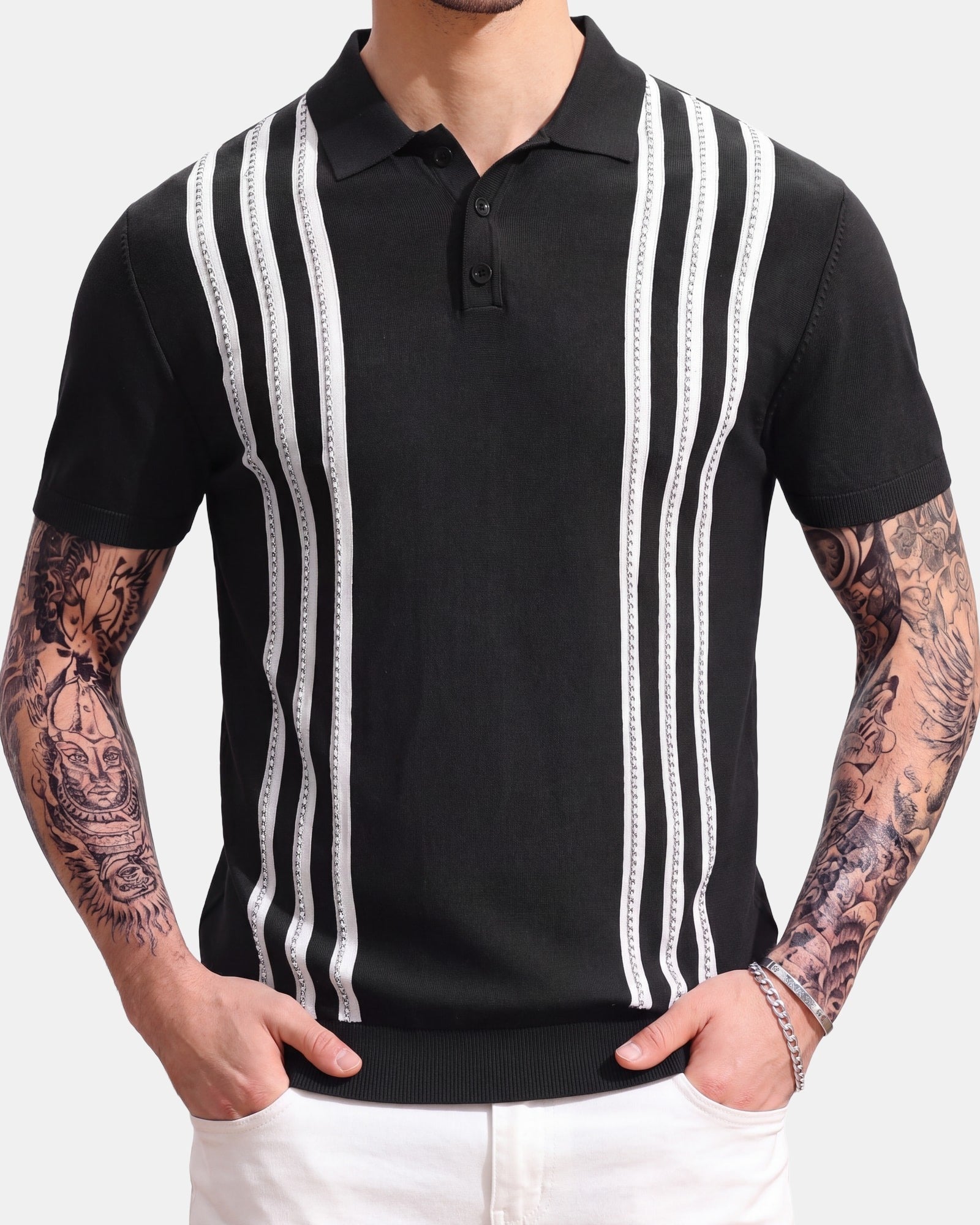 Piotr Men's Polo Shirt, Striped