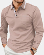Vail Tipped Long-Sleeve Polo