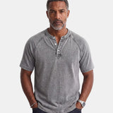 Nicholas - Vintage Button T-Shirt for Men