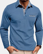 Men's Polo Shirt, Long Sleeve