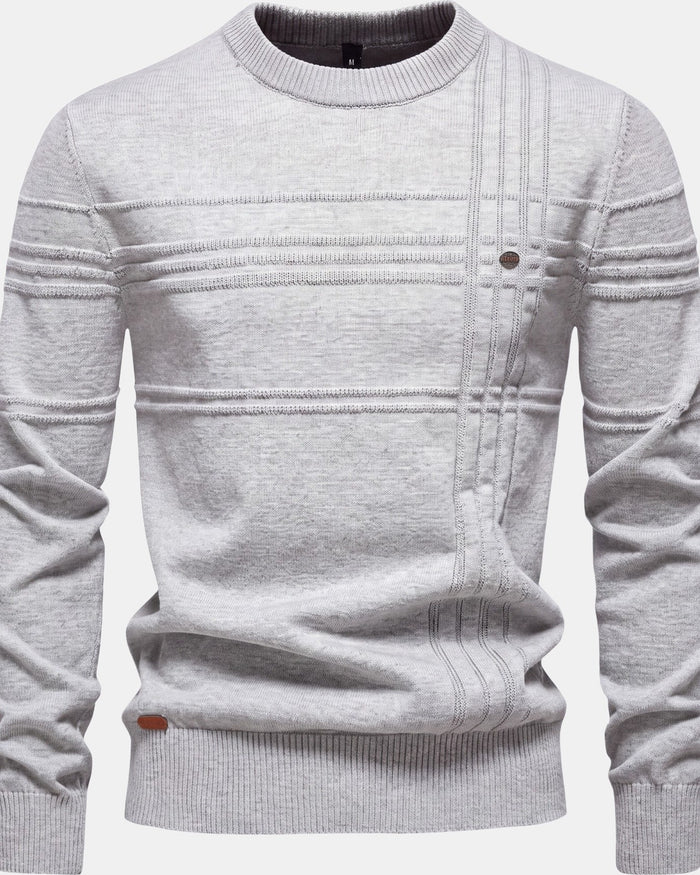 Burkhard Men's Knit Sweater, Plaid