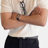 Monte-Carlo Ribbed Open Polo