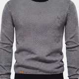 Steinmann Men's Cotton Sweater, Diamond