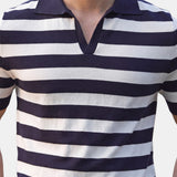 Hvar Stripe Knit Polo