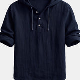 Signature Men's Linen Shirt, Hooded