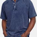 Peter - Vintage Button T-Shirt for Men