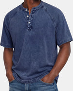 Peter - Vintage Button T-Shirt for Men