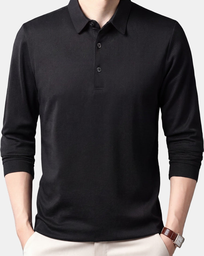 Men's Polo Shirt, Long Sleeve