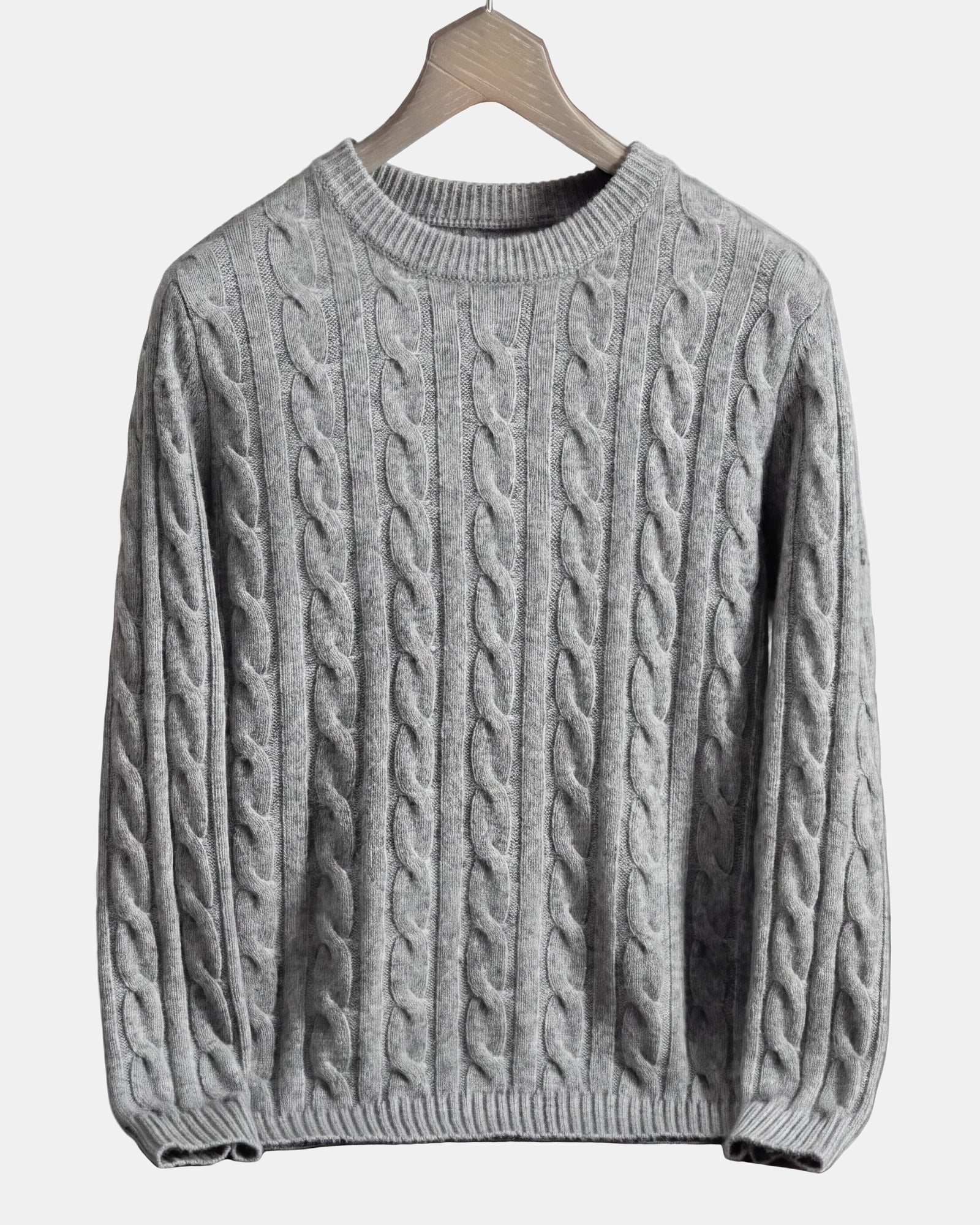 Men's Cashmere Sweater Barts Patterned Gray, photo studio