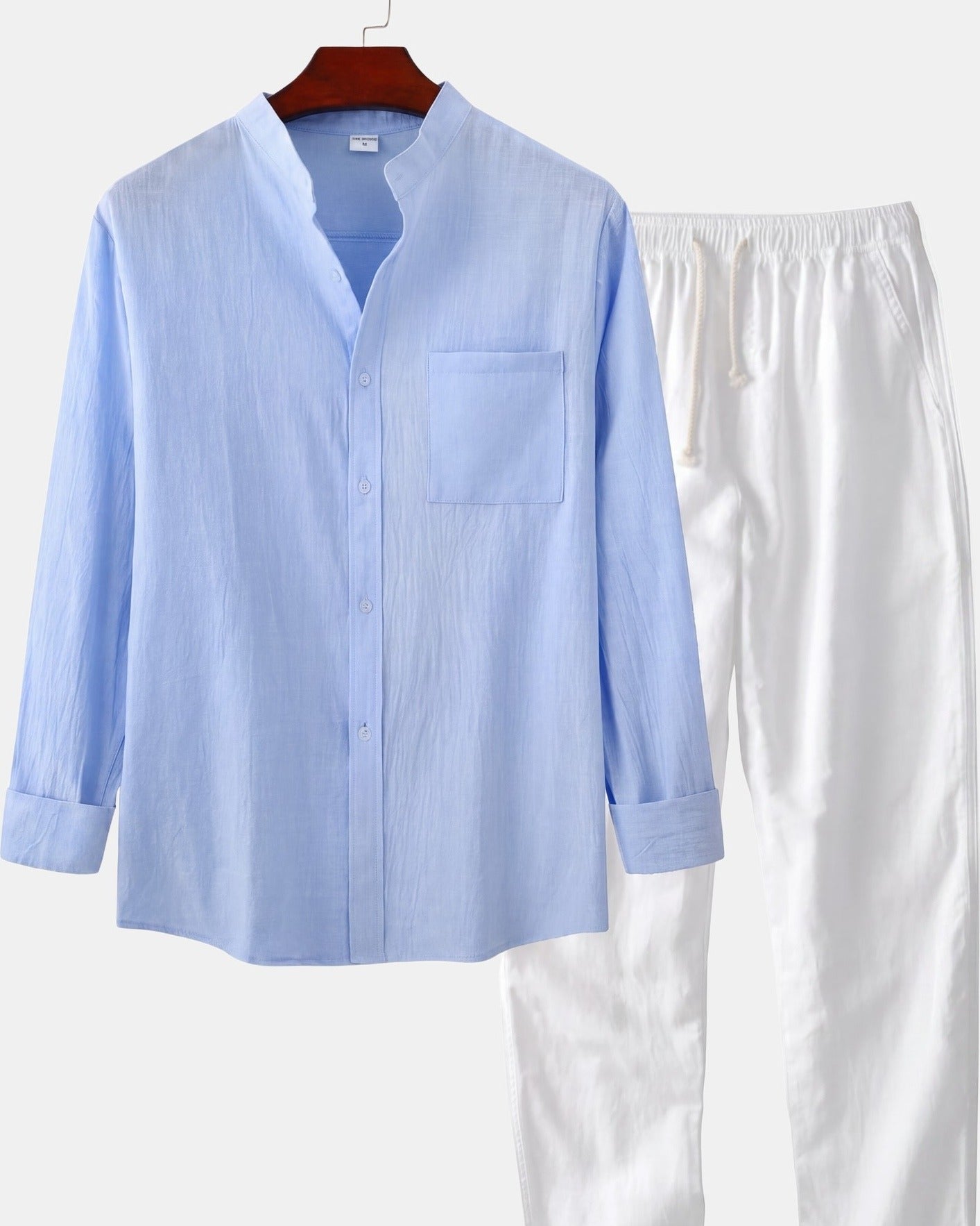 Cazel Men's Set Long Sleeve Belize Light Blue, photo studio