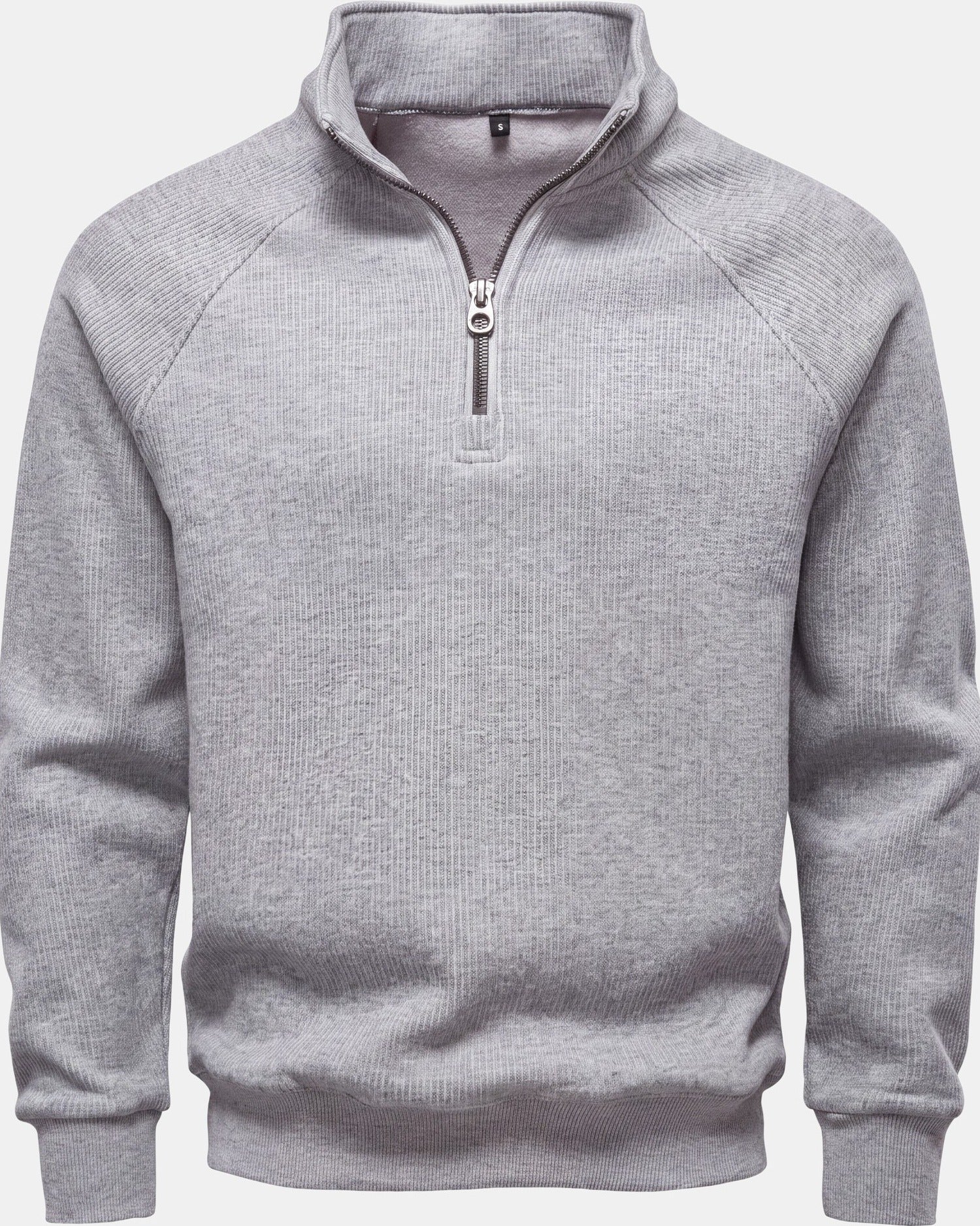 Krause Men's Denim Sweater Thermal Gray, photo studio