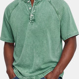 Hugo - Vintage Button T-Shirt for Men