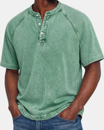 Hugo - Vintage Button T-Shirt for Men