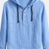 Signature Men's Linen Shirt, Hooded