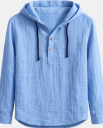 Signature Men's Linen Shirt, Hooded