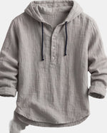 Signature Men's Linen Shirt, Hooded