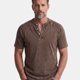 Lucas - Vintage Button T-Shirt for Men
