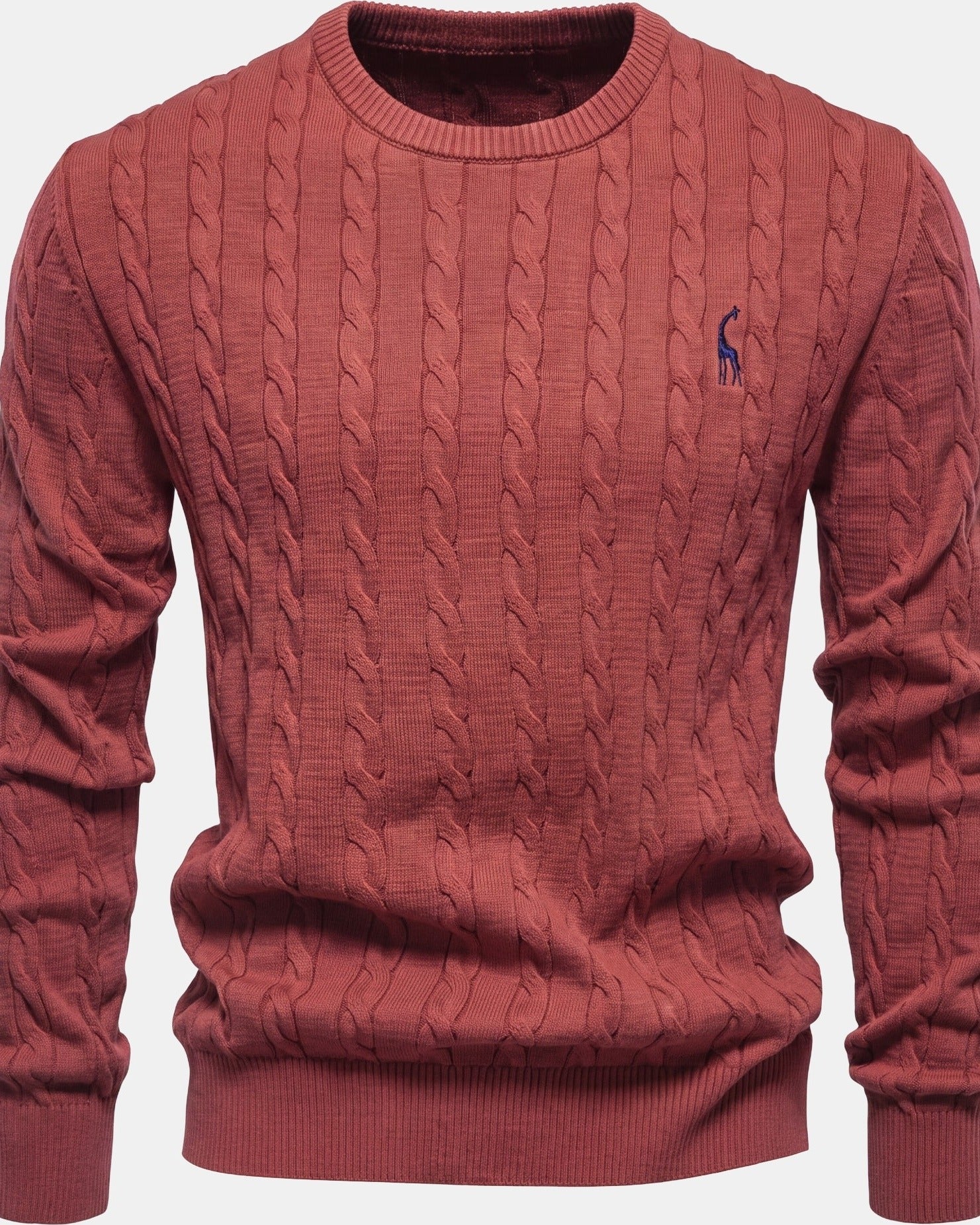 Falkner Men's Knit Sweater Red, photo studio