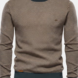 Steinmann Men's Cotton Sweater, Diamond