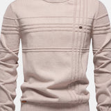 Burkhard Men's Knit Sweater, Plaid