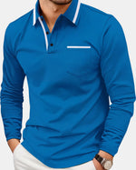 Vail Tipped Long-Sleeve Polo