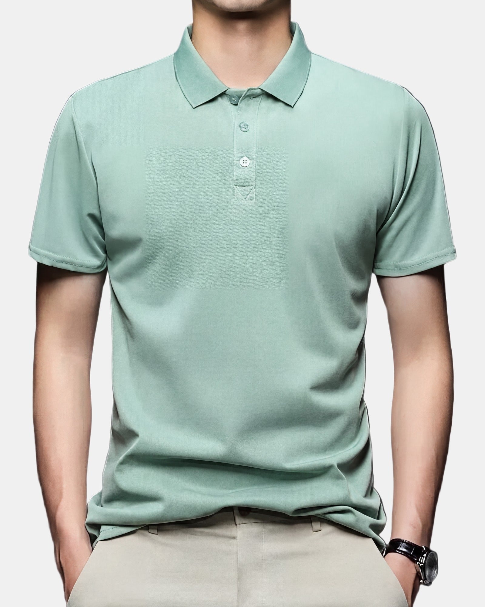 Men's Polo Shirt, Summer in Green