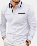 Vail Tipped Long-Sleeve Polo