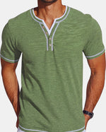 Nice Tipped Henley Tee