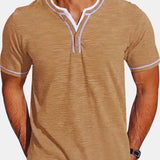 Nice Tipped Henley Tee