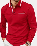 Vail Tipped Long-Sleeve Polo