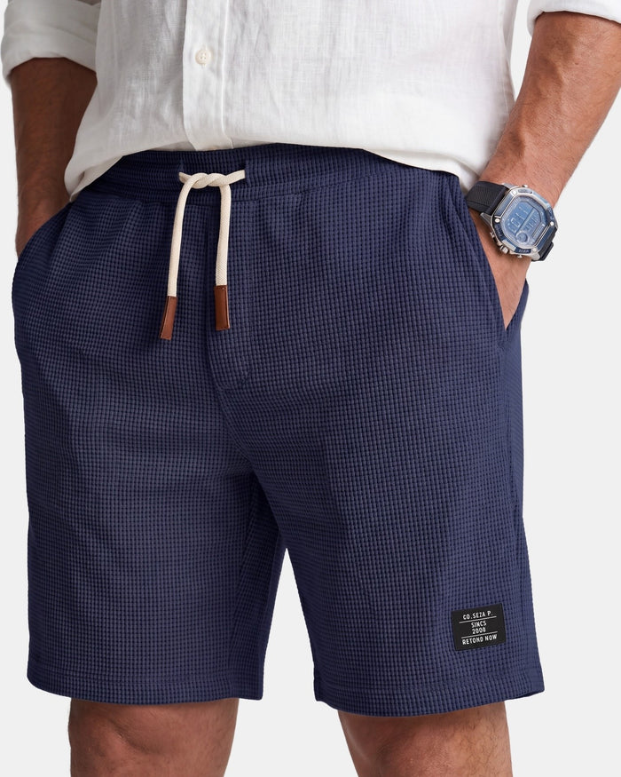 Victor - Casual Textured Knit Shorts