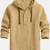 Signature Men's Linen Shirt, Hooded