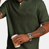 Sardinia Cable Knit Polo